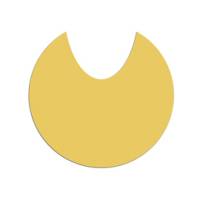 Adesivo raccolta differenziata per carrello portasacco spessore 300 micron giallo - 20150