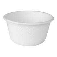 Coppetta porta salse monouso in canna da zucchero 60 ml bianco - 18079