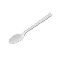 Cucchiaino monouso in CPLA 12,5 cm bianco - 18213