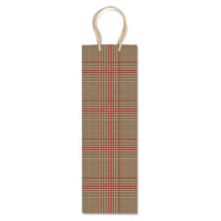Shopper portabottiglie - fantasia scozzese - 37 x 12 x 9 cm - Rex Sadoch - SDN12085F - 8006715236828A - DMwebShop