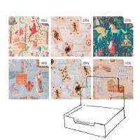 Carta regalo Vintage - 100 fogli - 70 x 100 cm - fantasie assortite - Rex Sadoch - RC56005G - 8006715257786 - DMwebShop