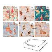 Carta regalo Vintage - 100 fogli - 70 x 100 cm - fantasie assortite - Rex Sadoch - RC56005G - 8006715257786 - DMwebShop