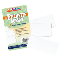 Etichetta adesiva segnanome - 6,3 x 8 cm - bianco - busta 12 pezzi - Ri.plast - 61046891 - 8004428046888 - DMwebShop