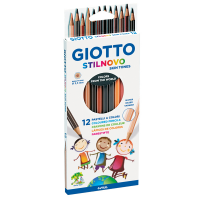 Pastelli colorati Stilnovo skin tones - Ø mina 3,3 mm - astuccio 12 pezzi - F257400 Giotto - 8000825012389 - DMwebShop