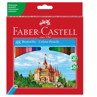 Matita colorata eco Il Castello - Ø mina 3 mm - colori assortiti - astuccio 48 pezzi - Faber Castell - 120148 - 7891360579922 - DMwebShop