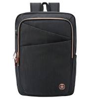 Zaino per pc Katy Rose - notebook 15,6 - nero - cerniera rose gold - Digital DESIGN - Swiss - F000040 - 6958561702373 - DMwebShop