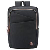 Zaino per pc Katy Rose - notebook 15,6 - nero - cerniera rose gold - Digital DESIGN - Swiss - F000040 - 6958561702373 - DMwebShop