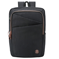 Zaino per pc Katy Rose - notebook 15,6 - nero - cerniera rose gold - Swiss - F000040 - 6958561702373 - DMwebShop