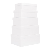 Set scatole regalo - dimensioni assortite - fantasia Pearl - conf. 5 pezzi - No Brand - HK-48 - 8699071181606 - DMwebShop