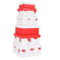 Set scatole regalo - dimensioni assortite - fantasia Charmed - conf. 6 pezzi - No Brand - HK-93 - 8699071183242 - DMwebShop