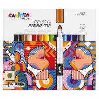 Pennarello Prisma - punta 3,7 mm - colori assortiti - Plus - conf. 12 pezzi - Carioca - 45205 - 8003511452056 - DMwebShop