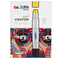 Pastello a cera Art Crayon - Ø 10 mm x 138 mm - colori assortiti - Plus - conf. 12 pezzi - Carioca - 45213 - 8003511452131 - DMwebShop