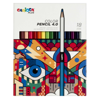 Matita colorata Color Pencil 4.0 - mina 4 mm - colori assortiti - Plus - conf. 18 pezzi - Carioca - 45202 - 8003511452025 - DMwebShop