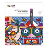 Pastello a olio - lunghezza 60 mm - colori assortiti - Plus - conf. 24 pezzi - Carioca - 45215 - 8003511452155 - DMwebShop