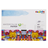 Album acquerello - A5 - 300 gr - 20 fogli - Plus - Carioca - 45224 - 8003511452247 - DMwebShop