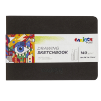 Album Sketchbook rilegato - A5 - 140 gr - 20 fogli - Plus - Carioca - 45222 - 8003511452223 - DMwebShop