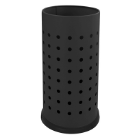 Portaombrelli forato - Ø 24 cm - H 48 cm - 21 lt - acciaio - nero - Stilcasa - 116/N - 8033630002177 - DMwebShop