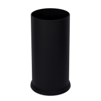 Portaombrelli Steel - con vaschetta interna - Ø 24 cm - H 49 cm - 22 lt - acciaio - nero - Stilcasa - 581/N - 803363001361 - DMwebShop