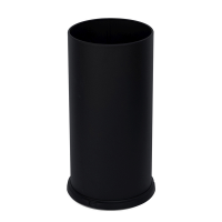 Portaombrelli Steel - con vaschetta interna - Ø 24 cm - H 49 cm - 22 lt - acciaio - nero - Stilcasa - 581/N - 803363001361 - DMwebShop