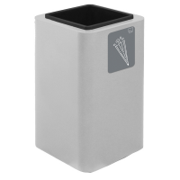 Portaombrelli Cubo - 38 x 38 x 65 cm - acciaio - bianco - Stilcasa - PU90F-B06 - 8033630048434 - DMwebShop