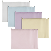 Busta con zip Bubble - 28,8 x 18,5 cm - EVA - colori pastello assortiti - conf. 5 pezzi - Sei Rota - P0432890 - 8000851810102 - DMwebShop