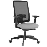 Poltrona semidirezionale X-Pro - c- braccioli - grigio - Unisit - XPA/BR2D/OI - DMwebShop