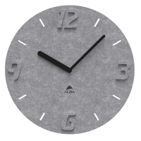 Orologio da parete effetto 3D - raggio 55 cm - PET - grigio - Alba - HORPET G - 3129710017874 - DMwebShop