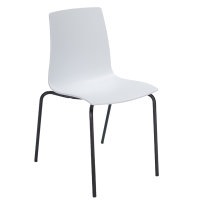 Seduta Candy - PPL - bianco-nero opaco - Grandsoleil - S3341B - 100642CNF - DMwebShop