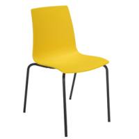 Seduta Candy - PPL - giallo-nero opaco - conf. 4 pezzi - Grandsoleil - S3341GB - 100643CNF01 - DMwebShop