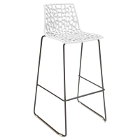 Sgabello Spider Fix - nero opaco-bianco - Grandsoleil - S2802B - DMwebShop