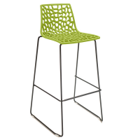 Sgabello Spider Fix - nero opaco-verde anice - Grandsoleil - S2802VA - DMwebShop
