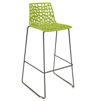 Sgabello Spider Fix - nero opaco-verde anice - Grandsoleil - S2802VA - DMwebShop