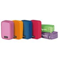 Astuccio Colors 3 zip - 13 x 20 x 7,5 cm - tessuto - colori assortiti - conf. 6 pezzi - Colorosa - 368300.1 - 8004428065308 - DMwebShop