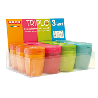 Temperamatite Triplo - 3 fori - colori assortiti - Arda - TE813SC - 8003438030498 - DMwebShop