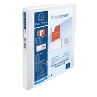 Raccoglitore personalizzabile Kreacover - PP - 4 anelli a D - Ø 25 mm - A4 maxi - bianco - conf. 10 pezzi - Exacompta - 51846E - 3130639518465 - DMwebShop