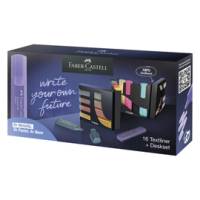 Set da scrivania evidenziatori Textliner 46 - punta a scalpello - tratto 1-3-5 mm - colori assortiti - conf. 16 pezzi - Faber Castell - 254603 - 4005402546039 - DMwebShop