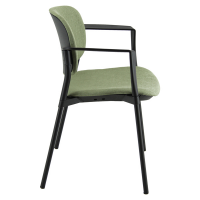 Poltroncina visitatore Step SPNSBR - con braccioli inclusi - verde bruciato - Unisit - SPNSBR/LVM - DMwebShop
