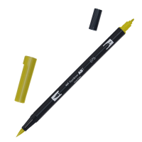 Pennarello Dual Brush N076 - green ochre - conf. 6 pezzi - Tombow - PABT-076 - 4901991901191 - DMwebShop