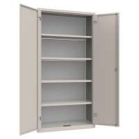 Armadio contenitore monoblocco - 100 x 45 x 200 cm - grigio chiaro - Armet - 740-00000000001 - DMwebShop