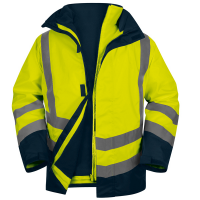 Parka 5 in 1 Optimum 3 alta visibilita' - taglia M - giallo fluo - Deltaplus - OPTI3JMTM - 3295249276645 - DMwebShop