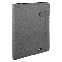 Portablocco Flap - tessuto - grigio - A4 - City Time - 61918 - 8002787619187 - DMwebShop