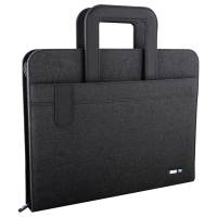 Portablocco Flap - con manici - tessuto - nero - A4 - City Time - 61920 - 8002787619200 - DMwebShop