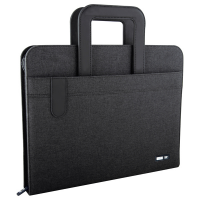 Portablocco Flap - con manici - tessuto - nero - A4 - City Time - 61920 - 8002787619200 - DMwebShop