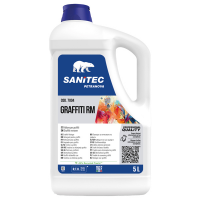 Solvente pulitore Graffiti RM - per graffitti, inchiostri e vernici - 5 lt - Sanitec - 7004 - 8050999570420 - DMwebShop