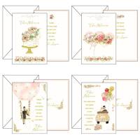 Biglietto auguri Matrimonio - con rifiniture oro - conf. 12 pezzi - Kartos - 17986801 - 8009162375546A - DMwebShop
