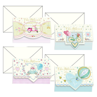 Biglietto auguri portasoldi Matrimonio - 4 soggetti assortiti - conf. 12 pezzi - Kartos - 17986901 - 8009162376970 - DMwebShop