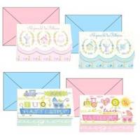 Biglietto auguri Battesimo - 4 soggetti assortiti - conf. 24 pezzi - Kartos - 17848510 - 8009162376208A - DMwebShop
