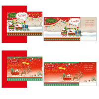 Biglietto auguri Babbo Natale - verticale - fantasie assortite - conf. 12 pezzi - Kartos - 04447401 - 8009162394806A - DMwebShop