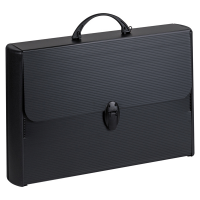 Valigetta polionda Total Black - 28 x 43 cm - dorso rigido 8,5 cm - PPL - nero - Favorit - 400173501 - 8006779047231 - DMwebShop