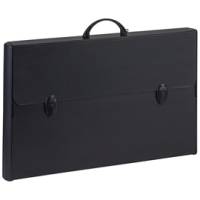 Valigetta polionda Total Black - 37 x 60 cm - dorso rigido 5 cm - PPL - nero - Favorit - 400173500 - 8006779047194 - DMwebShop